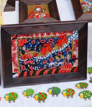 icoană pe sticlă Sfântul Ilie  - imagine 2