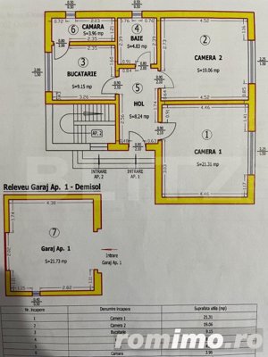 Apartament 2 camere, curte proprie, 67mp - imagine 3