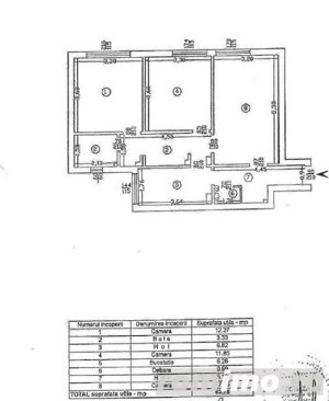 Apartament 3 camere, SD, 62.5 mp utili, etaj intermediar, Piata Unirii - imagine 8