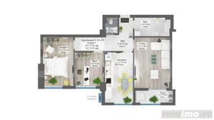 Apartament 3 camere, 80 mp, etaj intermediar, zona Frumoasa - imagine 5