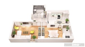 Apartament 2 camere 62 mp, etaj intermediar, Frumoasa - imagine 6