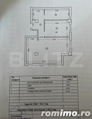 Apartament de 2 camere, 65mp, curte, loc de parcare, zona Rediu - imagine 9