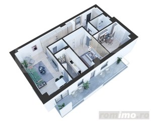 Apartament nou de 3 camere, 97 mp, 2 bai, Nicolina - imagine 2