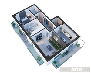 Apartament nou de 3 camere, 2 bai, 2 balcoane, 97 mp, zona Nicolina - imagine 7