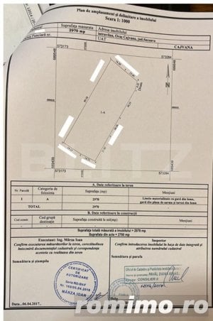 Teren intravilan, 2970 mp, zona Cajvana 