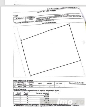 Teren intravilan , 1200 mp , front 29,74 ml , zona în plină dezvoltare Ipotesti  - imagine 4