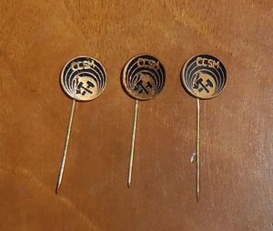 Lot insigne minerești (CCSM - Centrul de Cercetări pentru Securitate Minieră)