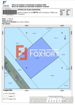 Teren intravilan 3546 mp, ideal pentru dezvoltare, S+P+2E+M, Torontalului - imagine 3