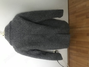 Vând palton de toamnă gri Bershka - imagine 4