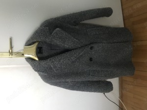 Vând palton de toamnă gri Bershka - imagine 3