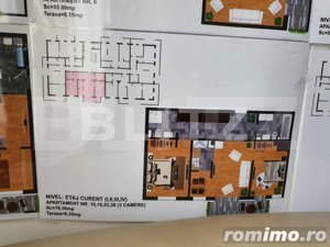 Apartament 3 camere, 64 mp, terasa, Centura - imagine 2