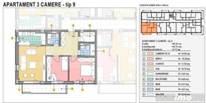 Apartament de 3 camere finisat, 67mp utili, Calea Moldovei! 