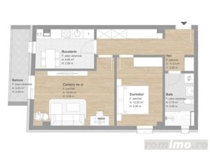 Apartament 2 camere decomandat, 56mp, tva inclus, finisat, zona Tineretului