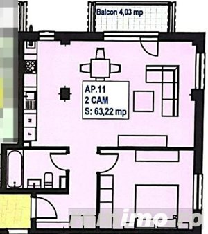 Apartament 2 camere, 63 mp, zona exclusivista Floresti - imagine 2