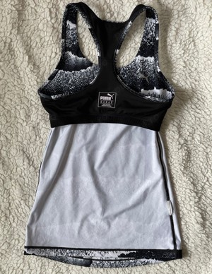 Maiou cu bustiera dama alb negru Puma Dry Cell sport - imagine 5