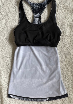 Maiou cu bustiera dama alb negru Puma Dry Cell sport - imagine 4