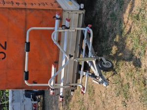 suport pliabil aluminiu biciclete remorca rulota caravana carry bike - imagine 3