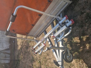 suport pliabil aluminiu biciclete remorca rulota caravana carry bike - imagine 5