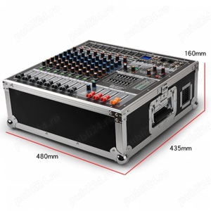 Mixer audio 12 canale cu amplificare 600W * 2 - imagine 2