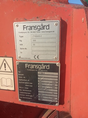 Troliu forestier Fransgard 6 tone in tiranti  - imagine 2