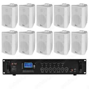 Sistem audio ambiental restaurant cafenea hotel 100V 10 boxe Noiz ro