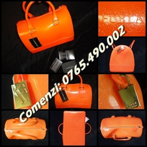 Geanta dama candy bag silicon lacat auriu Furla - imagine 4