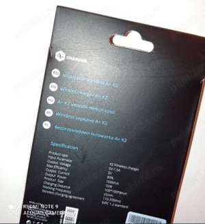 Vând încărcător wireless A+ - imagine 2