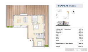 Penthouse 4 camere, finisat, zona Semicentrala - imagine 3