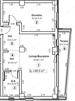 Q-Apartments | Ap. 2 camere amenajat&mobilat direct de la proprietar - imagine 10