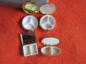 cadou rar cutie inele,bijuterii, pastile Pill Box vintage Germania - imagine 4