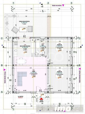 Casa individuala pe un singur nivel 3 camere si teren 300 mp Cristian - imagine 3