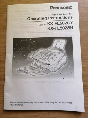 Fax Panasonic KX-FL 