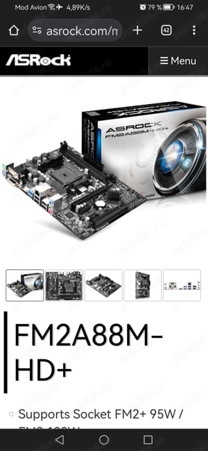 Kit Amd A8*FM2+, placă de bază,CPU și Rami - imagine 2