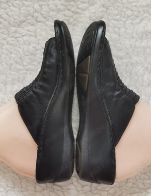 Papuci dama talpa piele naturala neagra PrimaDonna - imagine 2