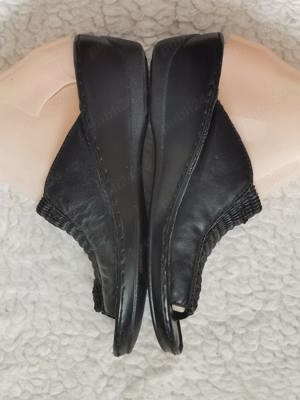 Papuci dama talpa piele naturala neagra PrimaDonna - imagine 6