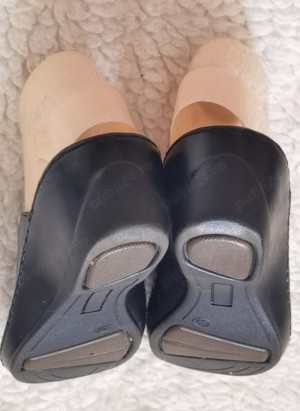 Papuci dama talpa piele naturala neagra PrimaDonna - imagine 5