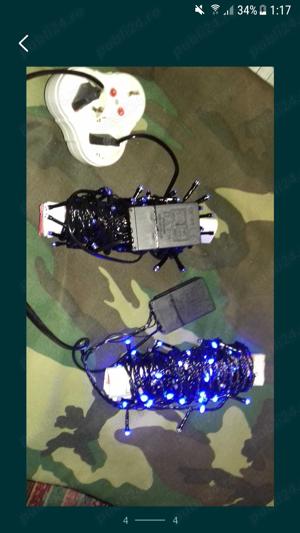  Instalatie decorativa cu Leduri albastre 9 metri-8 functii - imagine 2