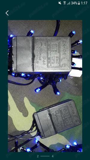  Instalatie decorativa cu Leduri albastre 9 metri-8 functii - imagine 4