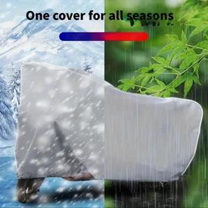 Prelata husa moto scuter bicicleta motocicleta L 220x120cm impermeabila Peva 4 inele de prindere ela - imagine 3