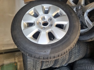 4 cauciucuri de iarna 225 60 16 cu jante de aliaj 5x112 de Audi sau vw montate și echilibrate marca  - imagine 8