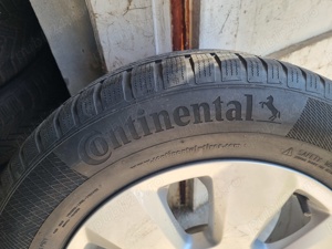 4 cauciucuri de iarna 225 60 16 cu jante de aliaj 5x112 de Audi sau vw montate și echilibrate marca  - imagine 3
