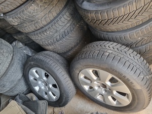 4 cauciucuri de iarna 225 60 16 cu jante de aliaj 5x112 de Audi sau vw montate și echilibrate marca  - imagine 7