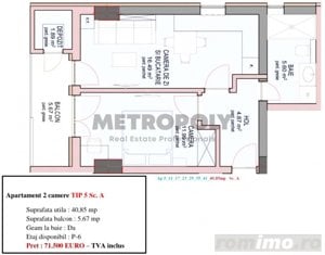 Apartament 2 camere - nou, decomandat, la cheie - strada  DOAMNA STANCA  - imagine 2