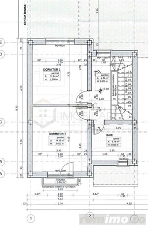 Duplex despartit prin camera tehnica - dormitor la parter - personalizare interioara - imagine 2