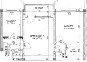 Apartament 2 camere, mobilat, centrala, Tomis Nord, zona Brotacei - imagine 8