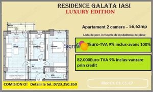 Apartamente noi, modalitati de plata flexibile Apartament 2 camere - imagine 6