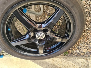 Anvelope cu jante pt.wv pasat sau golf. - imagine 2