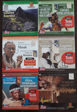 VideoCD-uri cu  documentare colectia Enigmele Terei+Jocuri si Teste PC de cultura generala cl.V-XII  - imagine 2