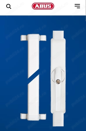 ABUS HomeTec Pro Dispozitiv pentru deschiderea ușii terasă fără fir cu alarmă FSA3550W Alb