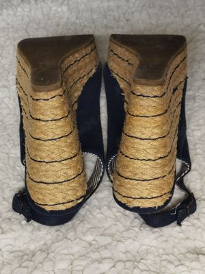 Sandale navy dama platforme sfoara femei Pull & Bear - imagine 7